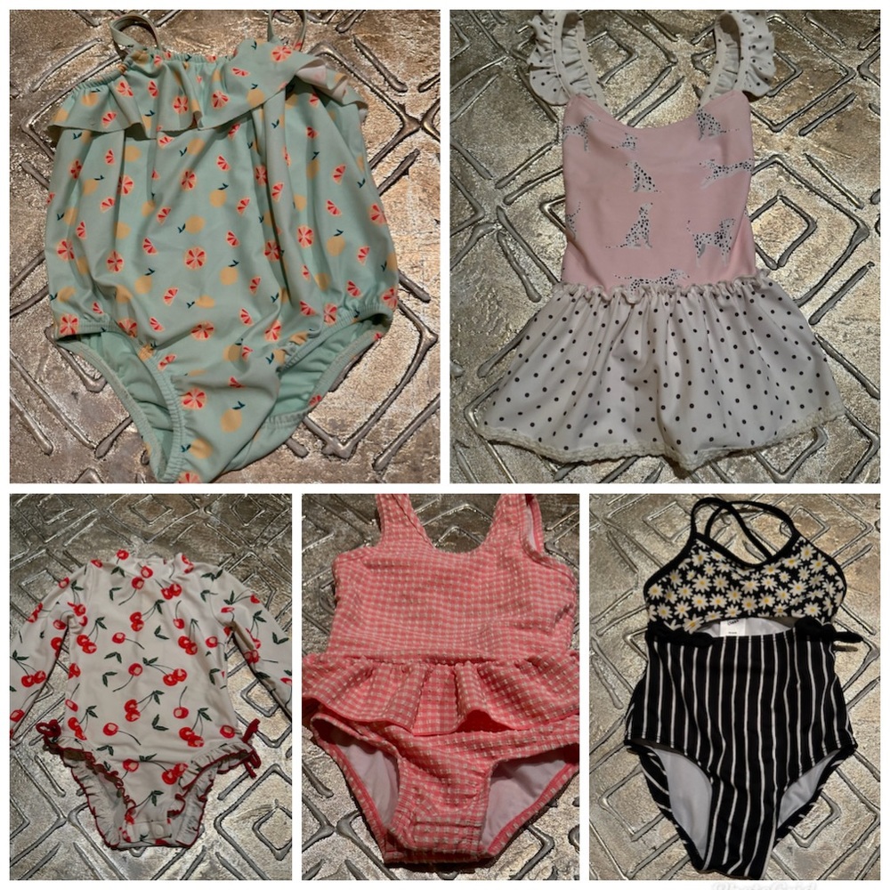 irls Bathing suit x 5 includes Free Children’s Story Book